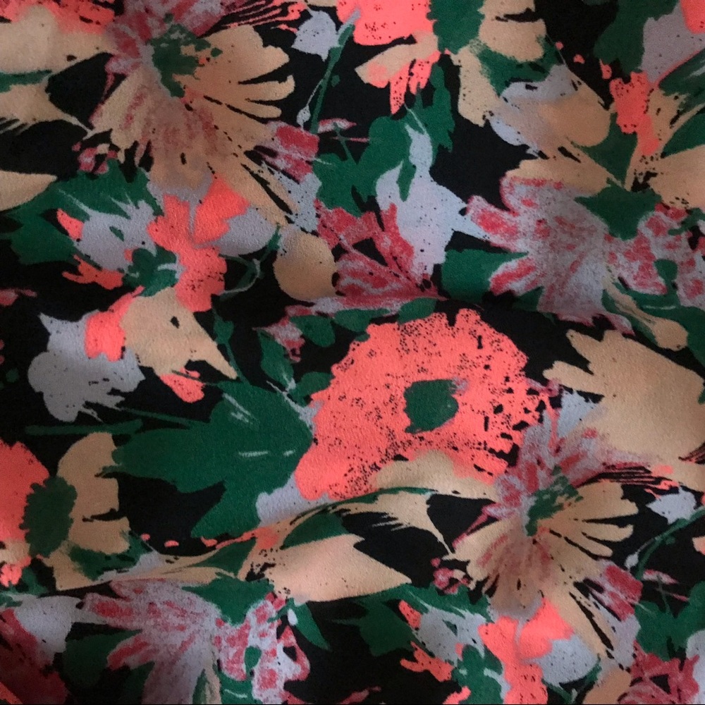 ❌SOLD❌ NWT | J.Crew ruched-waist dress in neon floral - Picture 5 of 7